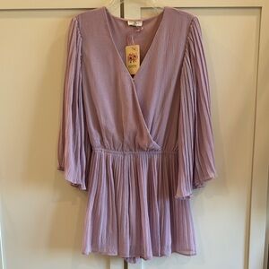 Lush Lavender Long Sleeve Romper